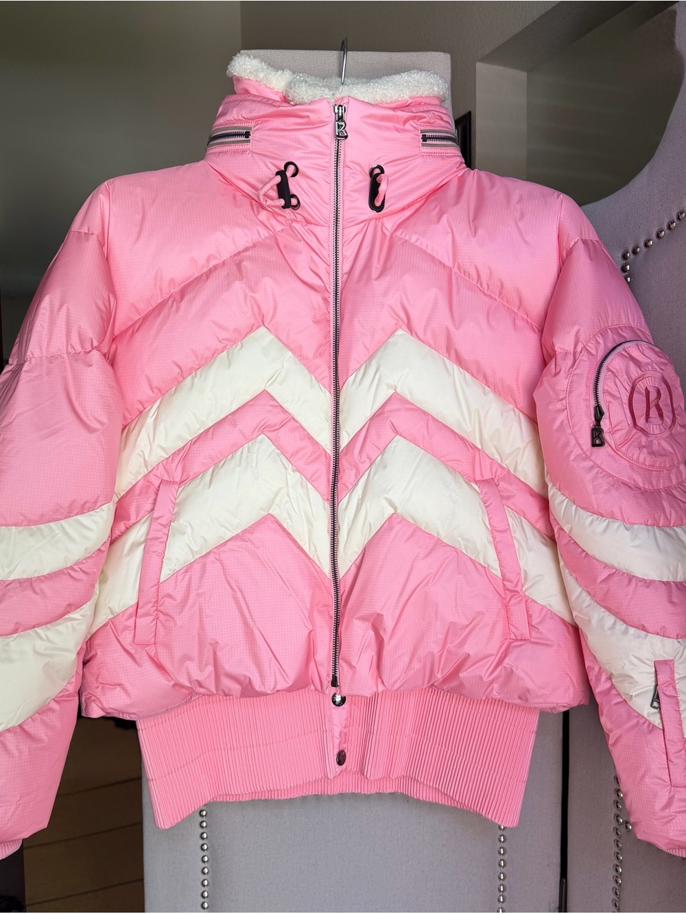 NWT Bogner Valea-D Pink Down Ski Jacket US 8 EU 38